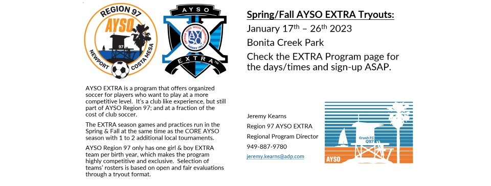 AYSO EXTRA TEAMS