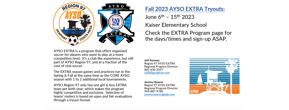 AYSO EXTRA TEAMS